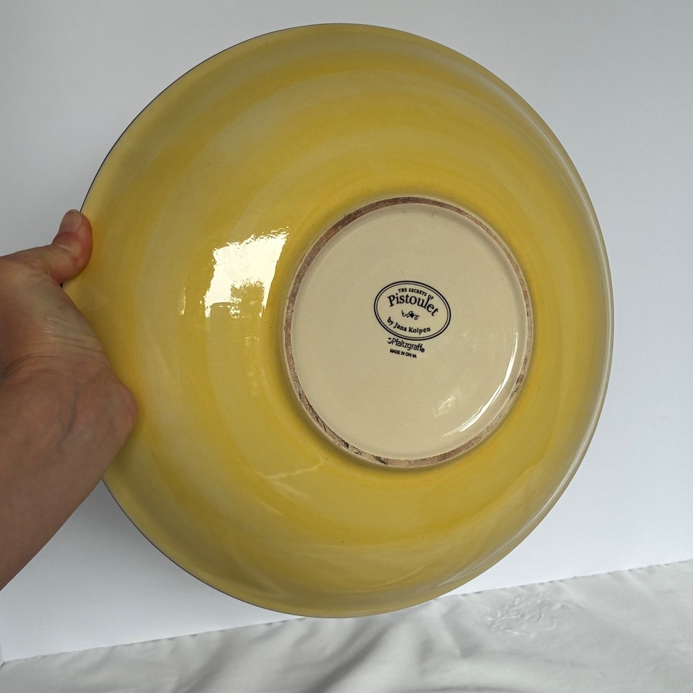 Pfaltzgraff Serving Bowl 12" Pistoulet Sun Stars Stoneware French Country Tuscan - Picture 6 of 9